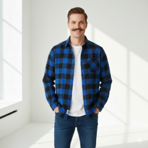 Coastal Blue Check Casual Shirt