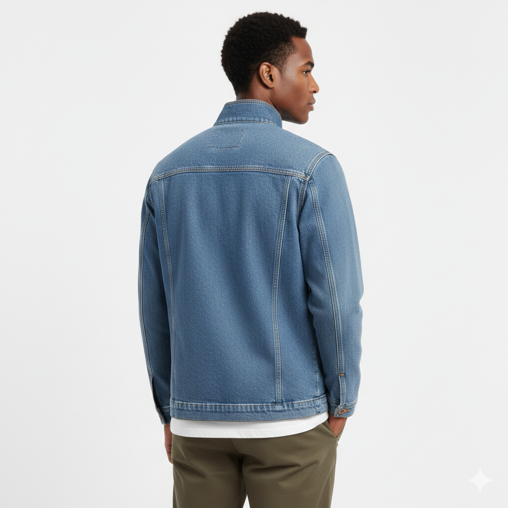 Heritage Blue Utility Denim Jacket - Image 3