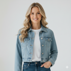 Chic Cropped Denim Jacket