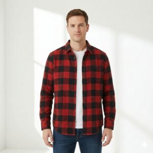 Rustic Red Check Casual Shirt