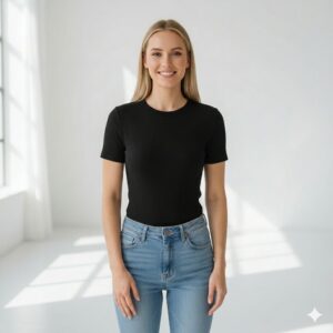 Contour Ribbed Fitted Top